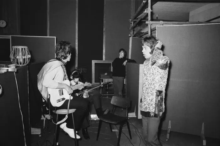 Framed Print : Rolling Stones meet at the Olympic Studios in Barnes, London to cut a couple of tracks Framed Print : Rolling Stones meet at the Olympic Studios in Barnes, London to cut a couple of tracks