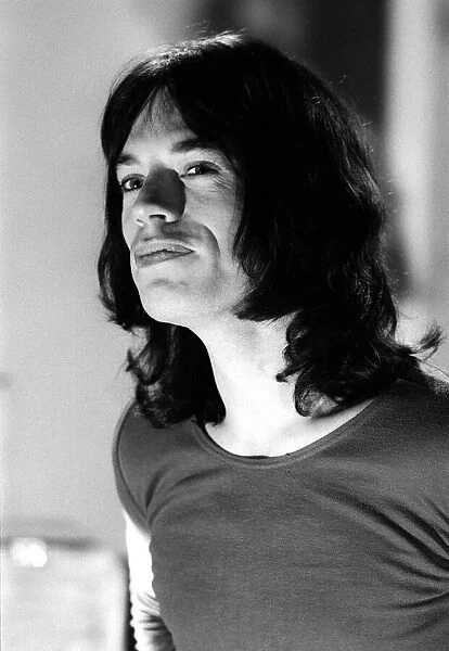The Rolling Stones: Mick Jagger 29th November 1968 during rehearsals at the Wembley Park