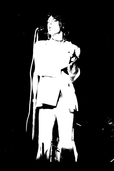 Rolling Stones: Mick Jagger in concert at the Newcastle City Hall 4th March 1971