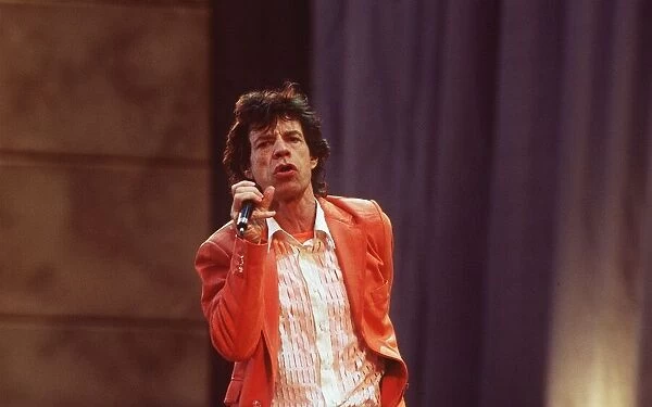 Rolling Stones: Mick Jagger in concert at Wembley Stadium 11th June 1999