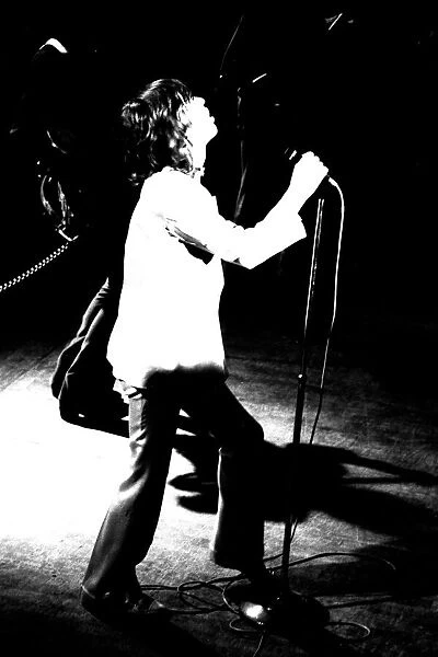 Rolling Stones: Mick Jagger during the first night of the band