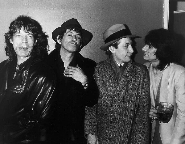 THE ROLLING STONES MICK JAGGER KEITH RICHARDS RONNIE WOOD WATTS 8X10 PHOTO 