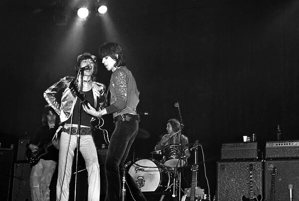 Rolling Stones: Mick Jagger & Keith Richards on stage at Empire Theatre, Liverpool