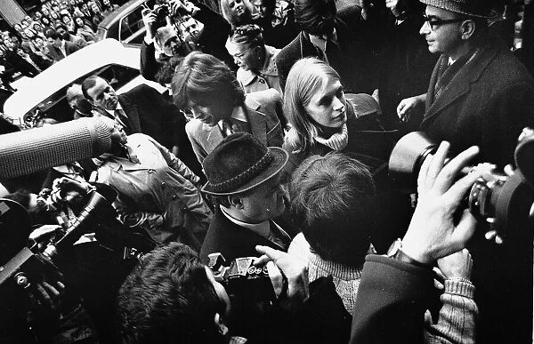 Rolling Stones: Mick Jagger and Marianne Faithful at Marlborough Street Magistrates Court