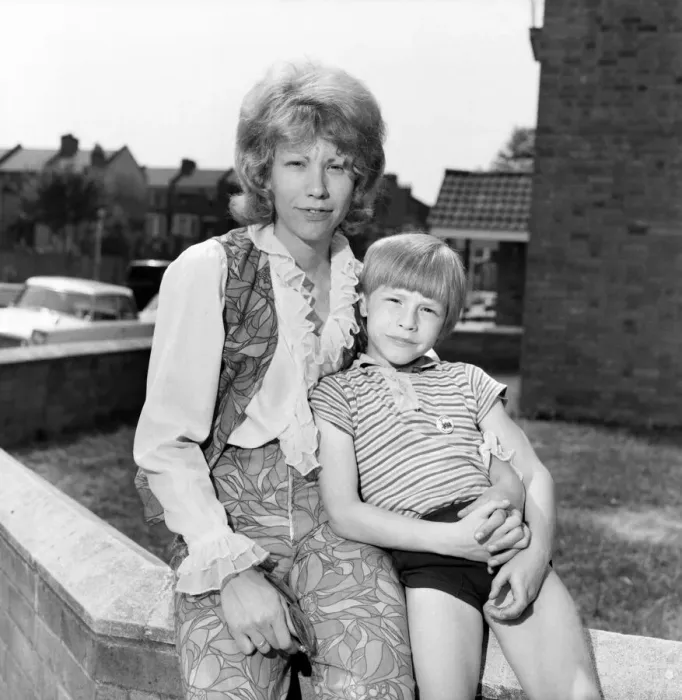 Framed Print : Rolling Stones: Pat Andrews with her and Brian Joness son, Mark in July 1969 Framed Print : Rolling Stones: Pat Andrews with her and Brian Joness son, Mark in July 1969