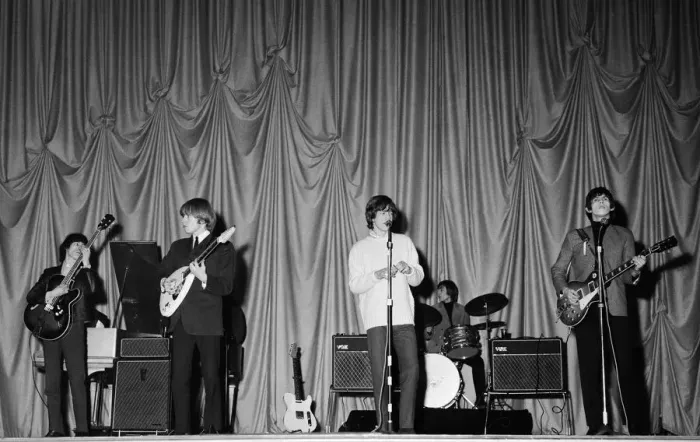 Framed Print : The Rolling Stones performing at The ABC Theatre, Belfast