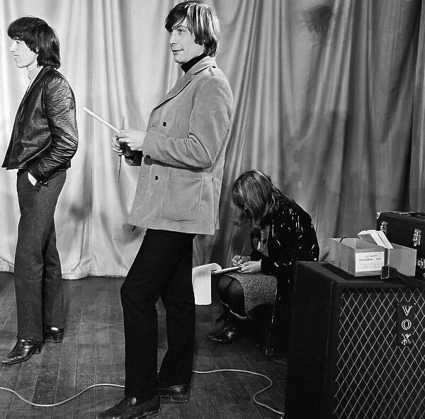The Rolling Stones performing at The ABC Theatre, Belfast. Charlie Watts