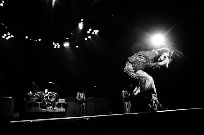 Framed Print : The Rolling Stones performing at Earls Court Arena, London, England