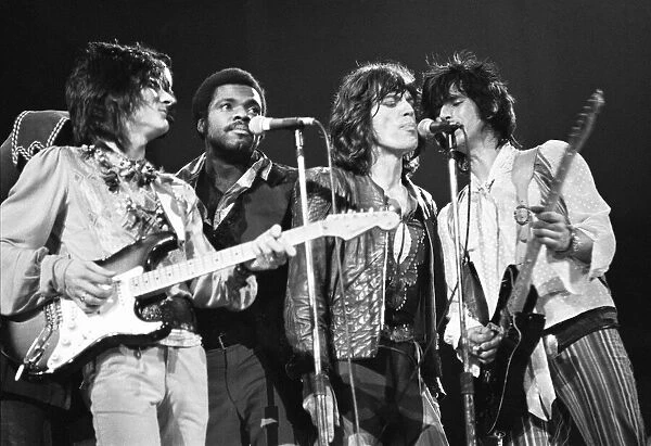 The Rolling Stones performing at Earls Court Arena, London, England