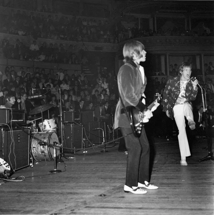 Framed Print : Rolling Stones performing at The Royal Albert Hall, Brian Jones and Mick Jagger Framed Print : Rolling Stones performing at The Royal Albert Hall, Brian Jones and Mick Jagger