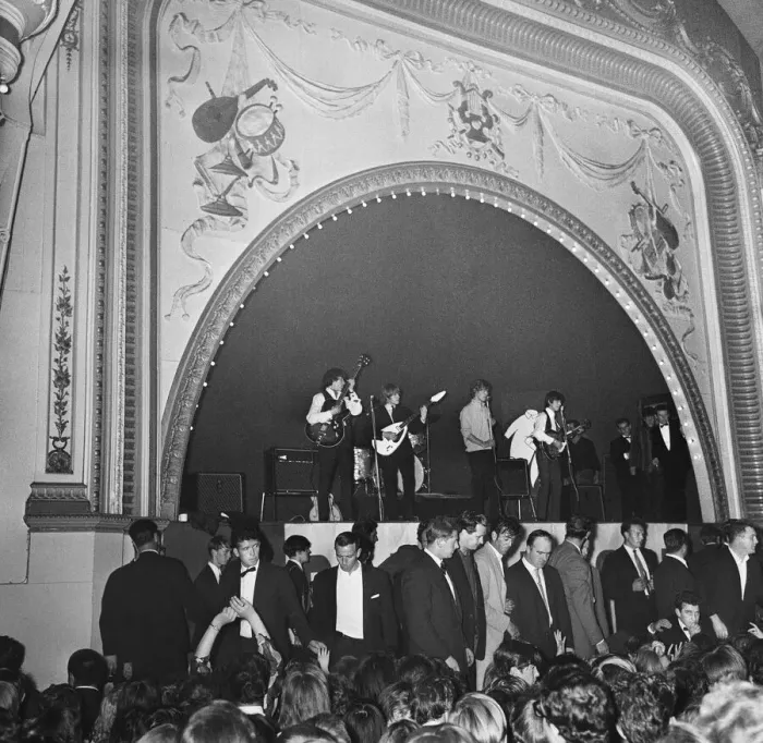 Framed Print : The Rolling Stones performing at The Tower Ballroom, New Brighton
