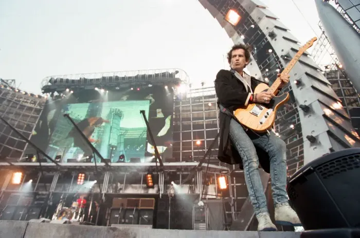 Framed Print : Rolling Stones performing at Wembley Stadium, London. (Picture Framed Print : Rolling Stones performing at Wembley Stadium, London. (Picture
