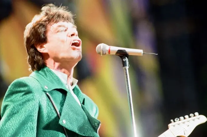 Framed Print : The Rolling Stones performing at Wembley Stadium, London, England Framed Print : The Rolling Stones performing at Wembley Stadium, London, England