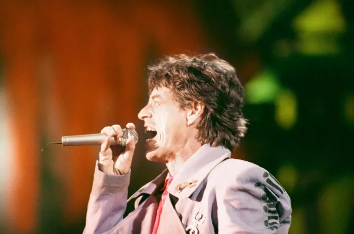 Framed Print : Rolling Stones performing at Wembley Stadium, London. (Picture Framed Print : Rolling Stones performing at Wembley Stadium, London. (Picture
