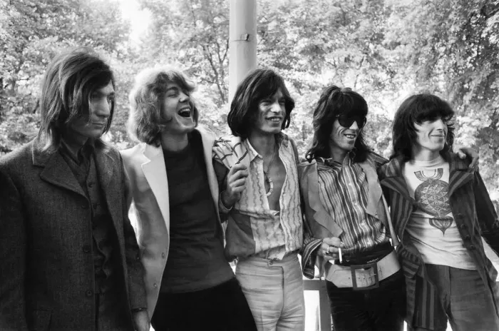 Framed Print : Rolling Stones : The photocall Introducing Mick Taylor (2nd Left Framed Print : Rolling Stones : The photocall Introducing Mick Taylor (2nd Left