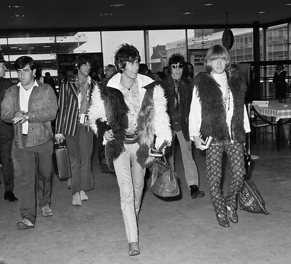 The Rolling Stones pop group, minus lead singer Mick Jagger