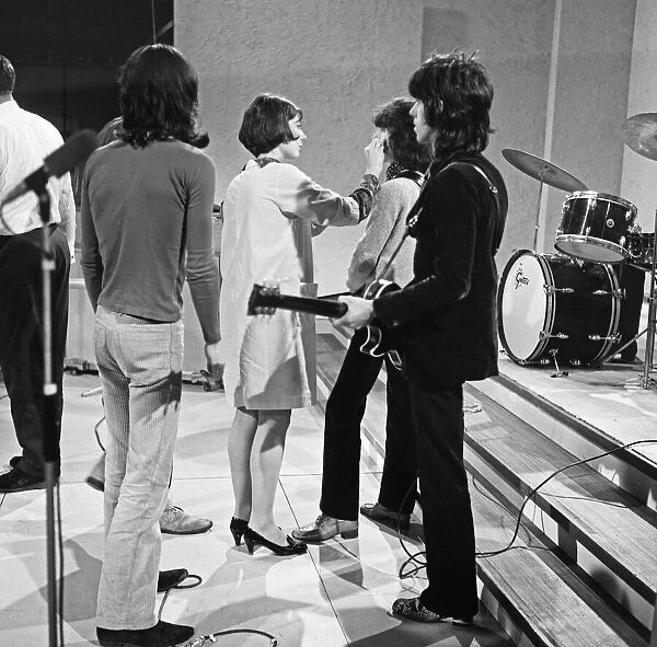Rolling Stones in rehearsals at Intertel studios in Wembley Park