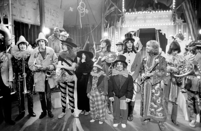 Framed Print : The Rolling Stones Rock n Roll Circus TV special, Intertel Studios