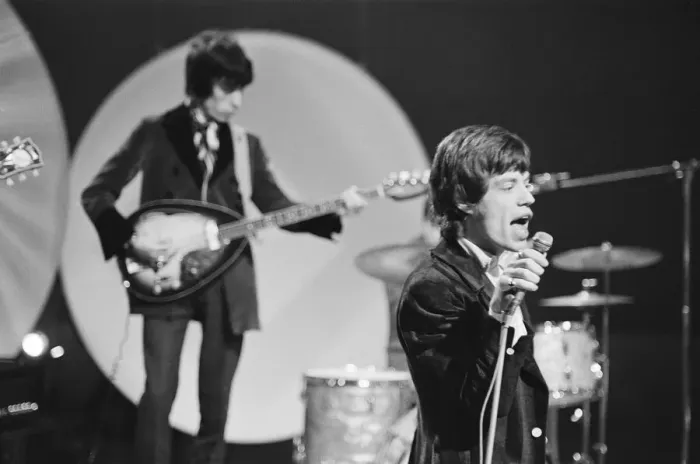Framed Print : The Rolling Stones seen here in rehearsal for the Eamonn Andrews Show at the television Framed Print : The Rolling Stones seen here in rehearsal for the Eamonn Andrews Show at the television