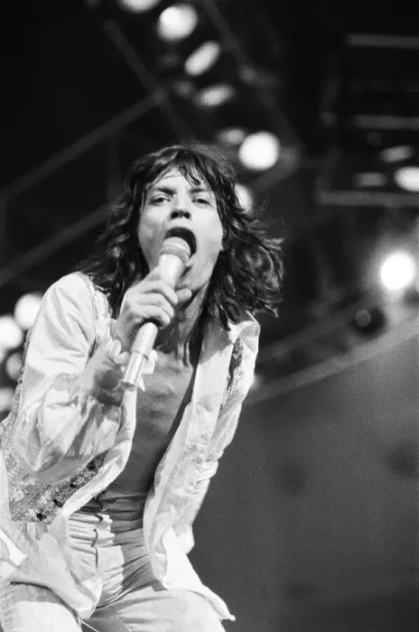 Framed Print : Rolling Stones on stage in concert at Earls Court. 23rd May 1976