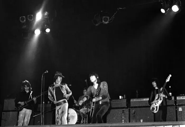 Framed Print : Rolling Stones: on stage at Empire Theatre, Liverpool, England 12th March 1971 Framed Print : Rolling Stones: on stage at Empire Theatre, Liverpool, England 12th March 1971