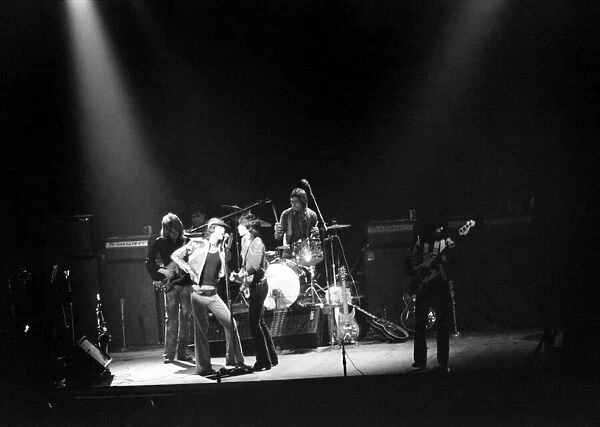 Rolling Stones: on stage at Empire Theatre, Liverpool, England 12th March 1971