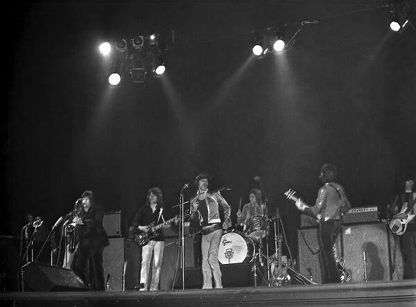 Rolling Stones: on stage at Empire Theatre, Liverpool, England 12th March 1971