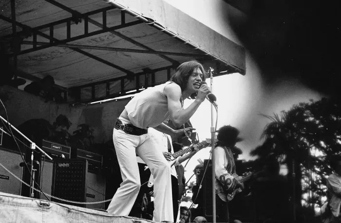 Framed Print : The Rolling Stones on stage at their free concert in London Framed Print : The Rolling Stones on stage at their free concert in London