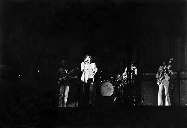 The Rolling Stones on stage at Greens Playhouse. 8 March 1971