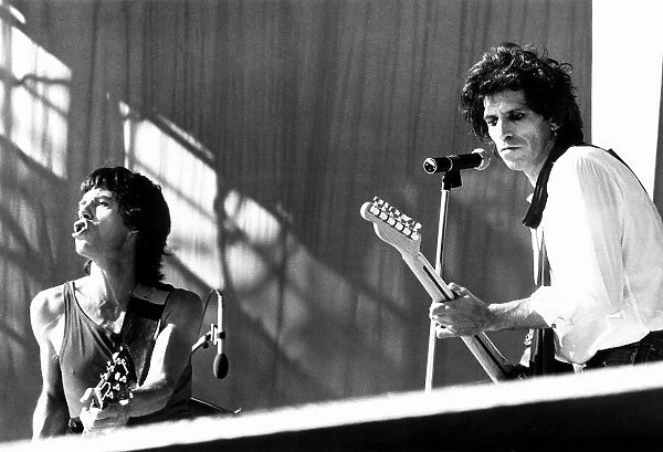 Rolling Stones: On stage at Philadelphias JFK stadium Mick Jagger
