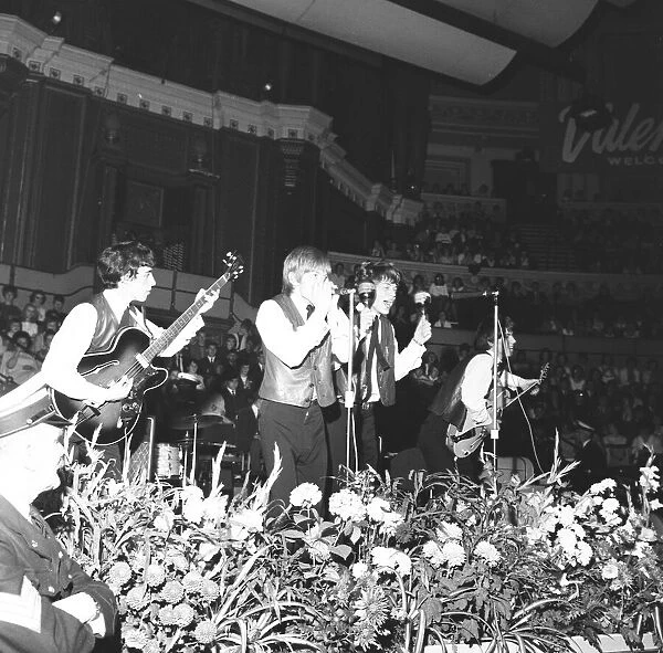 The Rolling Stones on the stage at The Royal Albert Hall for The Great Pop Prom