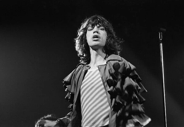 The Rolling Stones, Tour of Europe 76, perform on stage at the New Bingley Hall