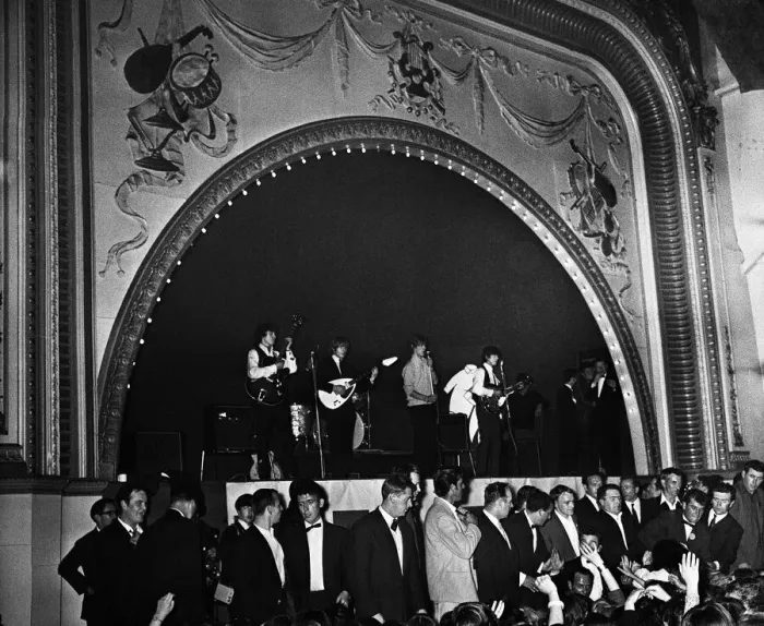 Framed Print : The Rolling Stones at The Tower Ballroom, New Brighton. Brian Jones, Bill Wyman Framed Print : The Rolling Stones at The Tower Ballroom, New Brighton. Brian Jones, Bill Wyman