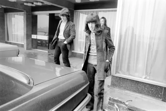 Framed Print : Rolling Stones: Bill Wyman and Charlie Watts at their hotel in Newcastle upon Tyne