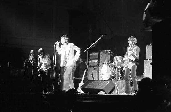 Rolling Stones'on stage of Newcastle City Hall on Thursday 4  /  3  /  1971 for