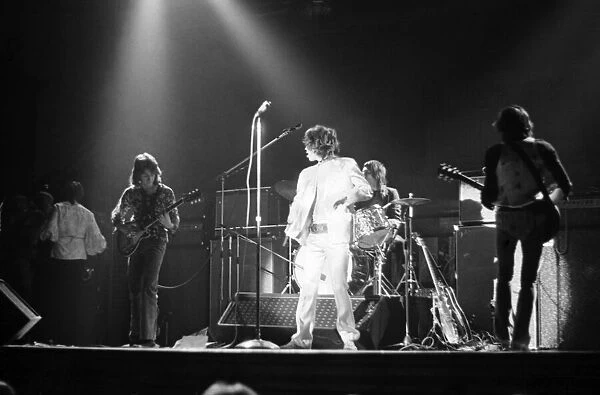 Rolling Stones'on stage of Newcastle City Hall on Thursday 4  /  3  /  1971 for