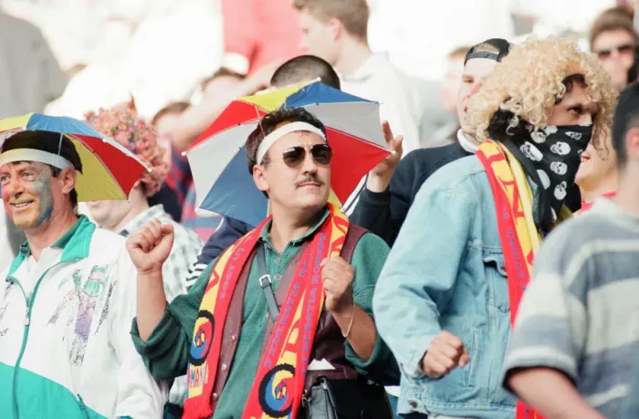 Framed Print : Romania 0-1 France, Euro 1996 Group B match at St James Park, Newcastle Framed Print : Romania 0-1 France, Euro 1996 Group B match at St James Park, Newcastle