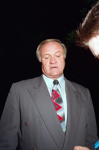 Ron Atkinson outside his Barnt Green home, after the shock announcement of his sacking