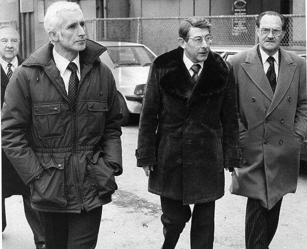 Ron Noades (left) owner of Crystal Palace football club takes a look around Selhurst Park