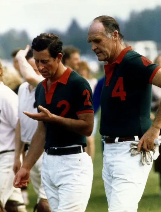 Framed Print : Ronald Ferguson and Prince Charles at polo match, June 1988