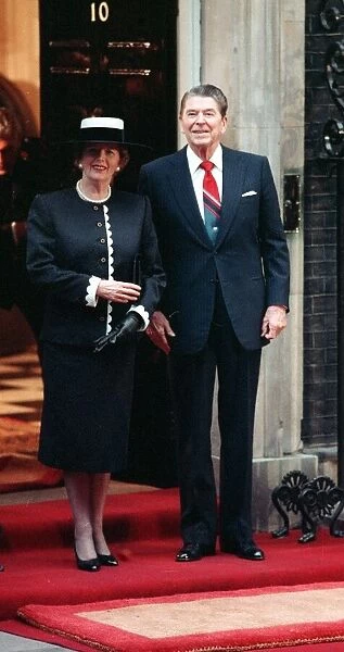 Ronald Reagan June 1988 President of the United States of America and Margaret Thatcher