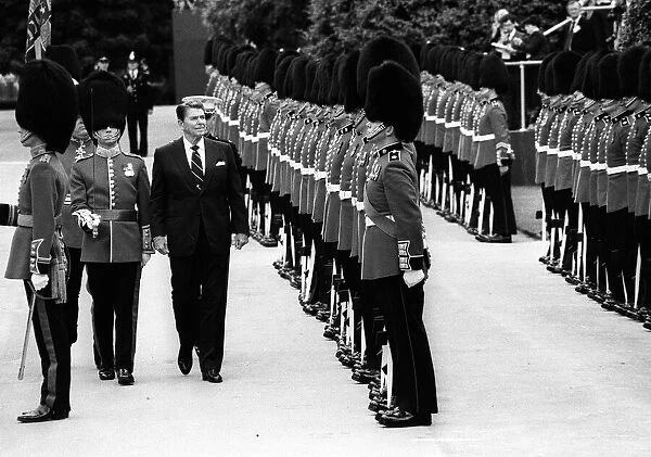 Ronald Reagan, president of the United States of America 1984 state visit to Britain