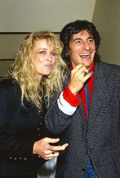 Ronnie Wood - October 1987 with wife Jo, at the premiere of '