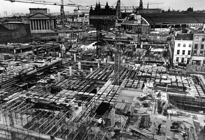 Framed Print : Roots of a 21st Century city. From the chaos of the Revenseft site will rise the centre Framed Print : Roots of a 21st Century city. From the chaos of the Revenseft site will rise the centre