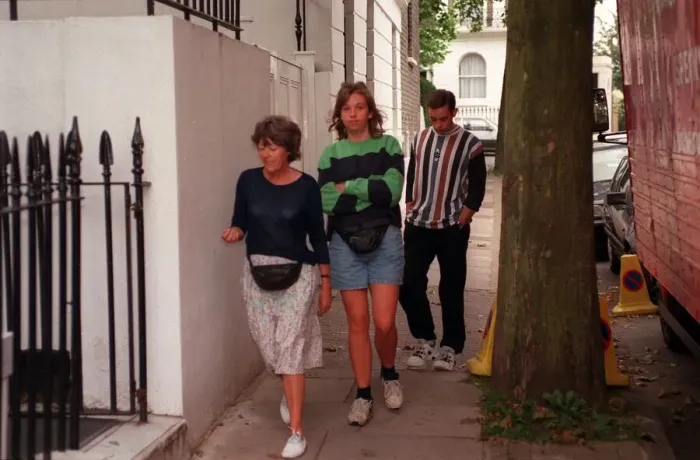 Framed Print : Rosalind Mark July 1997 Nanny to Children of Tony Blair PM Pictured with mother