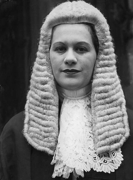 Rose Heilbron K. C. seen here at the House of Lords after being sworn in as Kings Counsel