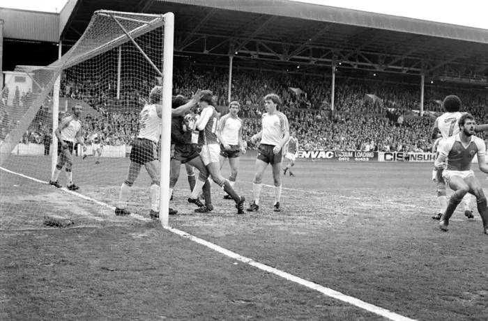 Framed Print : Rotherham 2 v. Luton 2. April 1982 MF06-38-007 Local Caption Division 2 Football