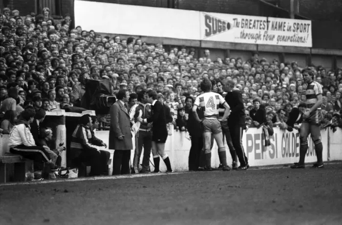 Framed Print : Rotherham United 1 v. Queens Park Rangers 0. March 1982 MF06-20-066 Local Caption