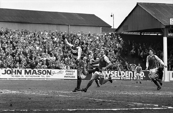 Rotherham United 1 v. Queens Park Rangers 0. March 1982 MF06-20-010 Local Caption