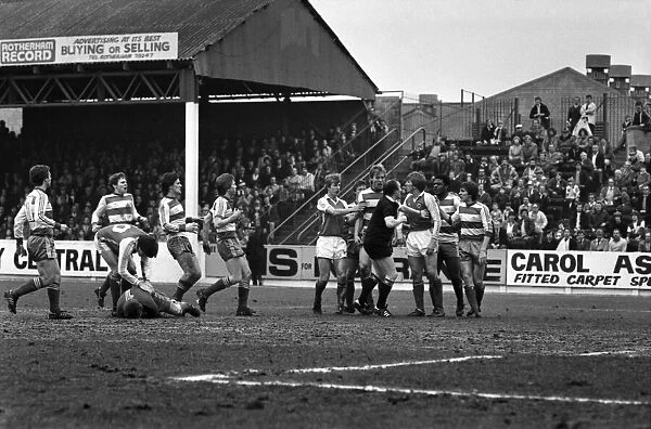Rotherham United 1 v. Queens Park Rangers 0. March 1982 MF06-20-007 Local Caption